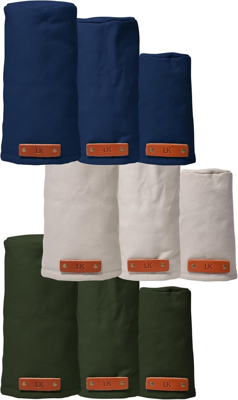 NORTHWIND Personalized Premium Canvas Golf Headcovers – Monogrammed Golf Club Covers with Full-Grain Leather Patch & Faux-Shearling Lining – Handmade in The USA - Image 1